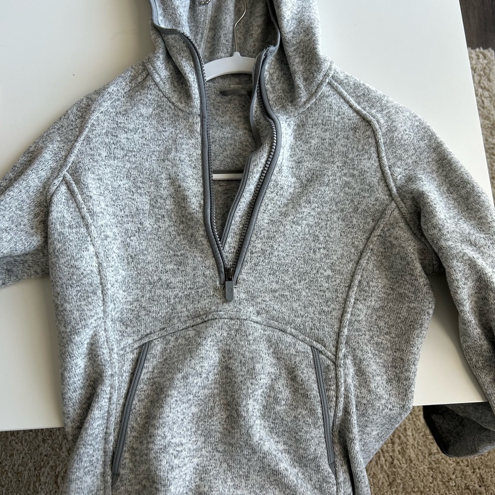 Women’s Lululemon Gray Half-Zip Sweater